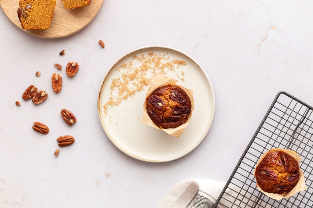 Muffin caramel noix de pécan